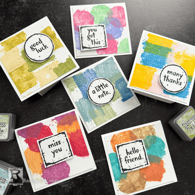 Tim Holtz Distress Mini Oxide Notecards by Cheiron Brandon
