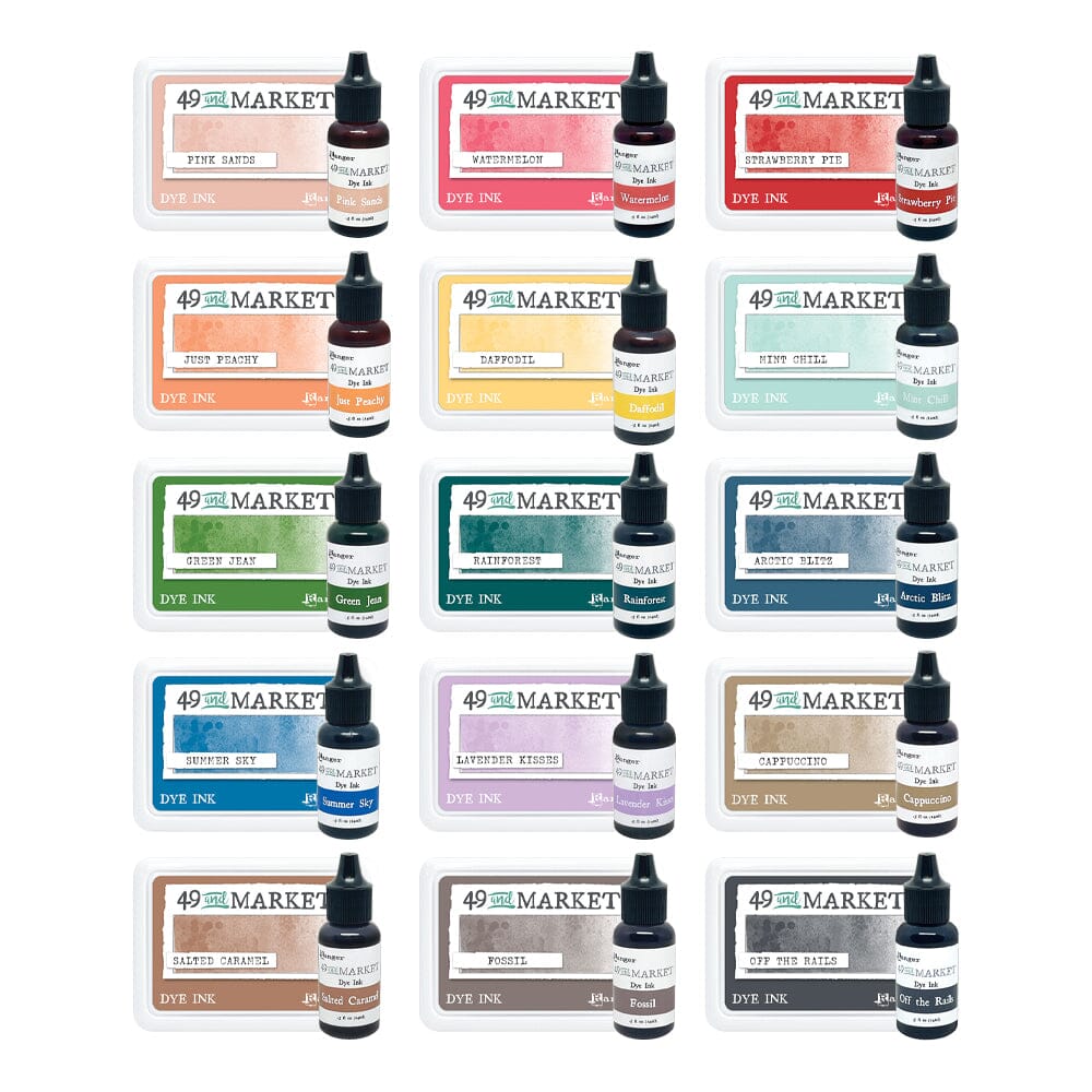 49 and Market Dye Ink Pad & Re-Inker Bundle Bundles 49 and Market 
