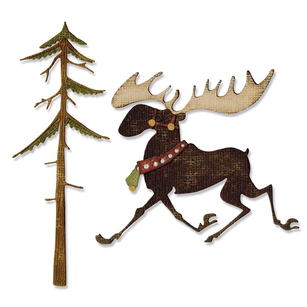 Tim Holtz® Alterations by Sizzix Thinlits Die Set 7pk Merry Moose Sizzix Tim Holtz Other 