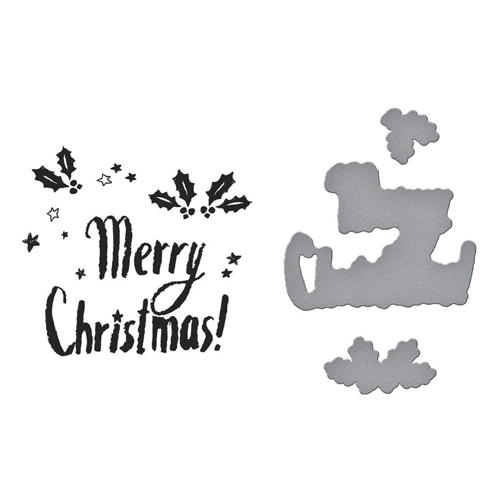Dina Wakley MEdia Spellbinders Starry Merry Christmas Betterpress Plates & Dies Dies Dina Wakley Media 