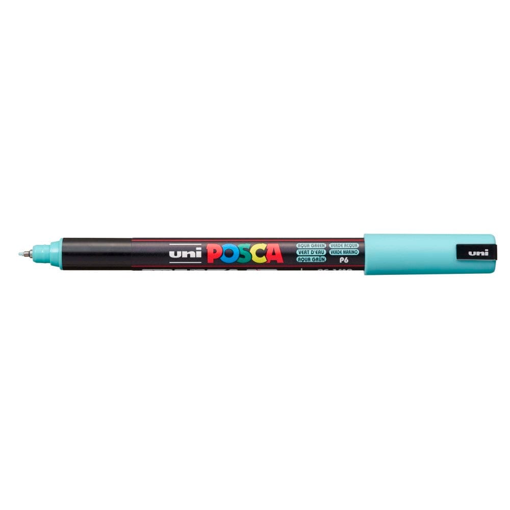 Uni Posca Paint Pen, Ultra-Fine Tip Aqua Green 1MR Writing & Coloring Posca 