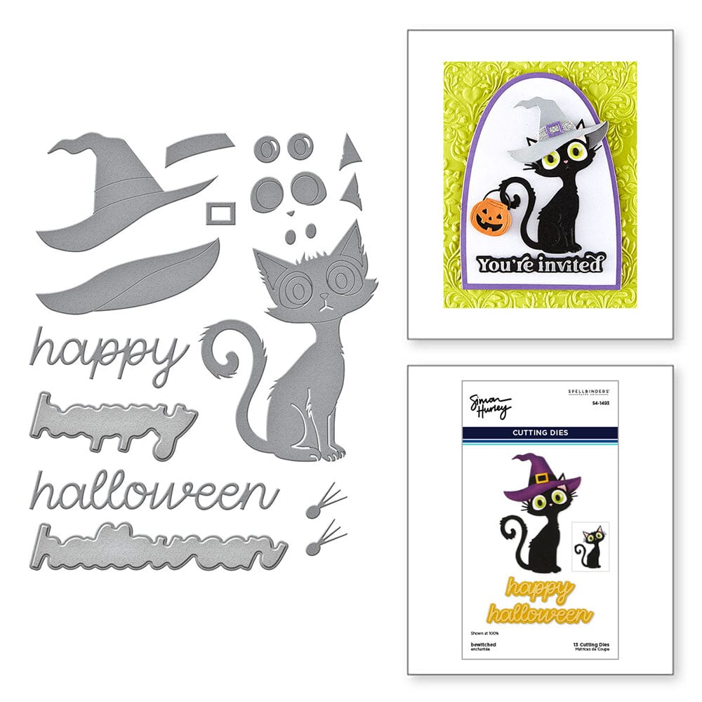 Simon Hurley create. Spellbinders Bewitched Etched Dies Cutting Dies Simon Hurley 