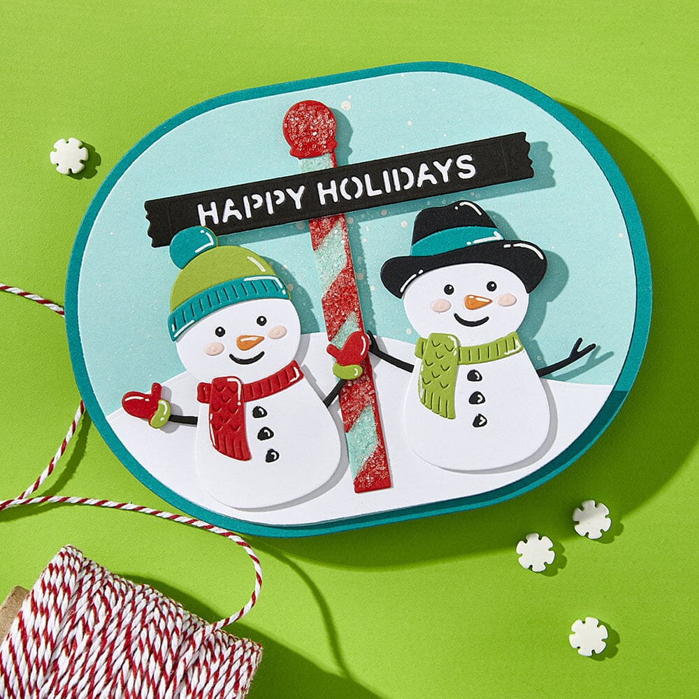 Simon Hurley create. Spellbinders North Pole Sentiments Etched Dies Cutting Dies Simon Hurley 