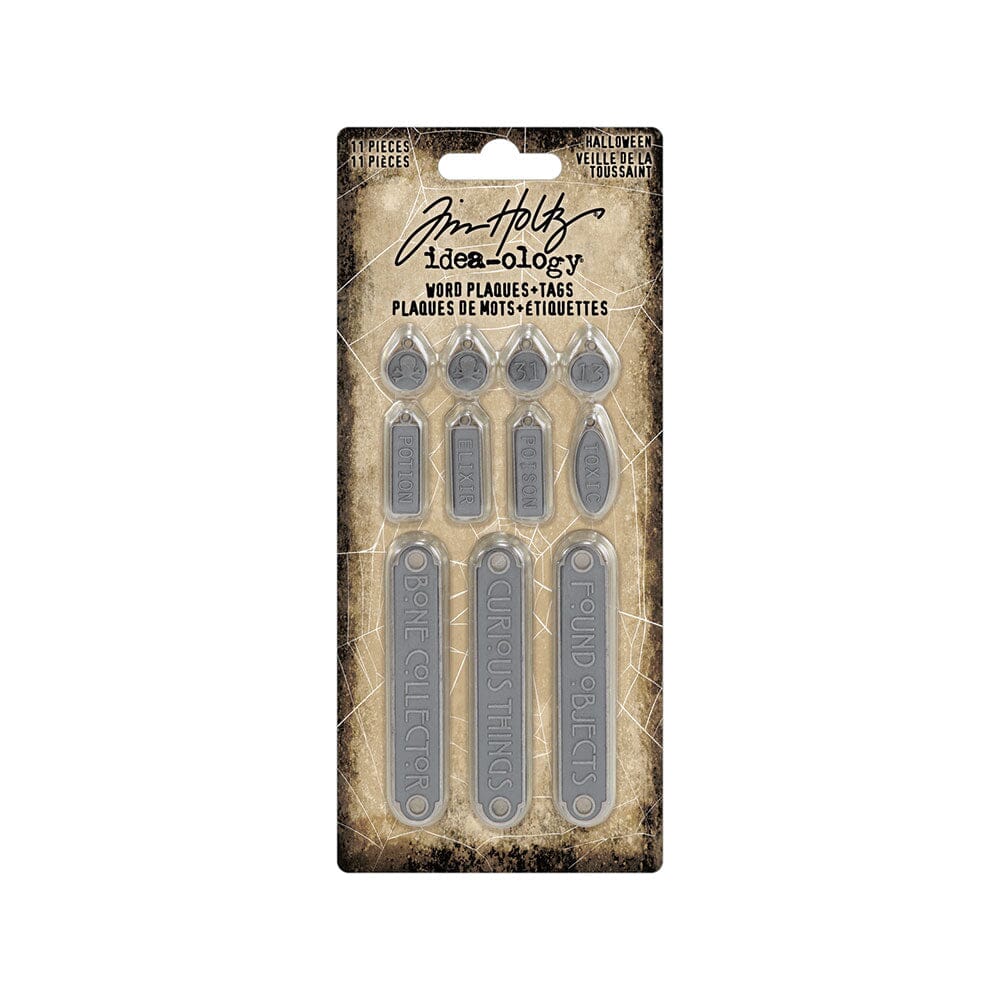 Tim Holtz Idea-ology Word Plaques + Tags Halloween Tim Holtz Other 