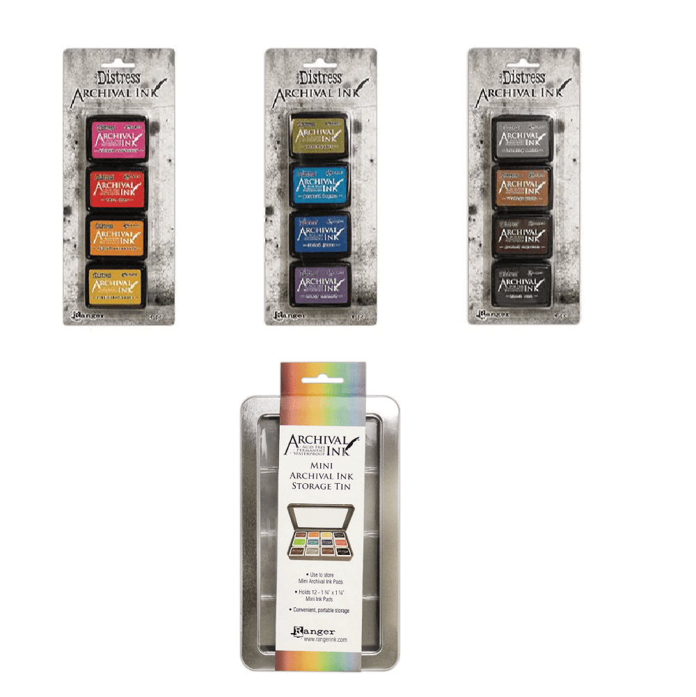 Tim Holtz Distress Archival Mini Ink Pad Sets 1, 2 & 3 Shop 