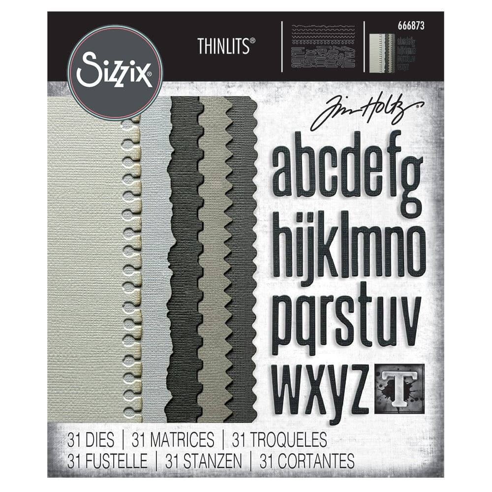 Tim Holtz Sizzix Thinlits Edges Die Set 31pk Cutting Dies Tim Holtz Other 