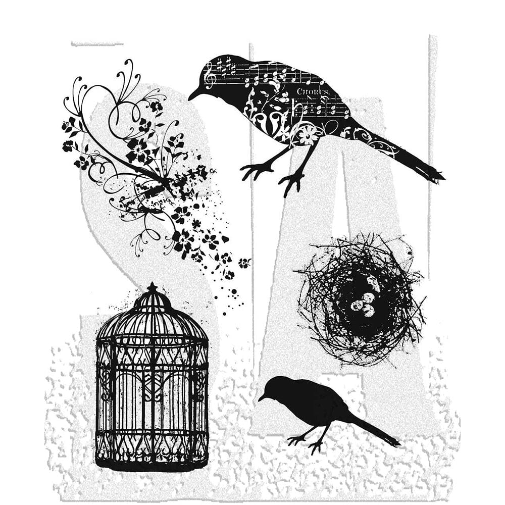 Tim Holtz Stampers Anonymous Cling Mount Stamp Artful Flight Stampers Anonymous Tim Holtz Other 
