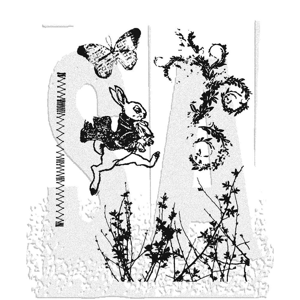 Tim Holtz Stampers Anonymous Cling Mount Stamp Spring Sprung Stampers Anonymous Tim Holtz Other 