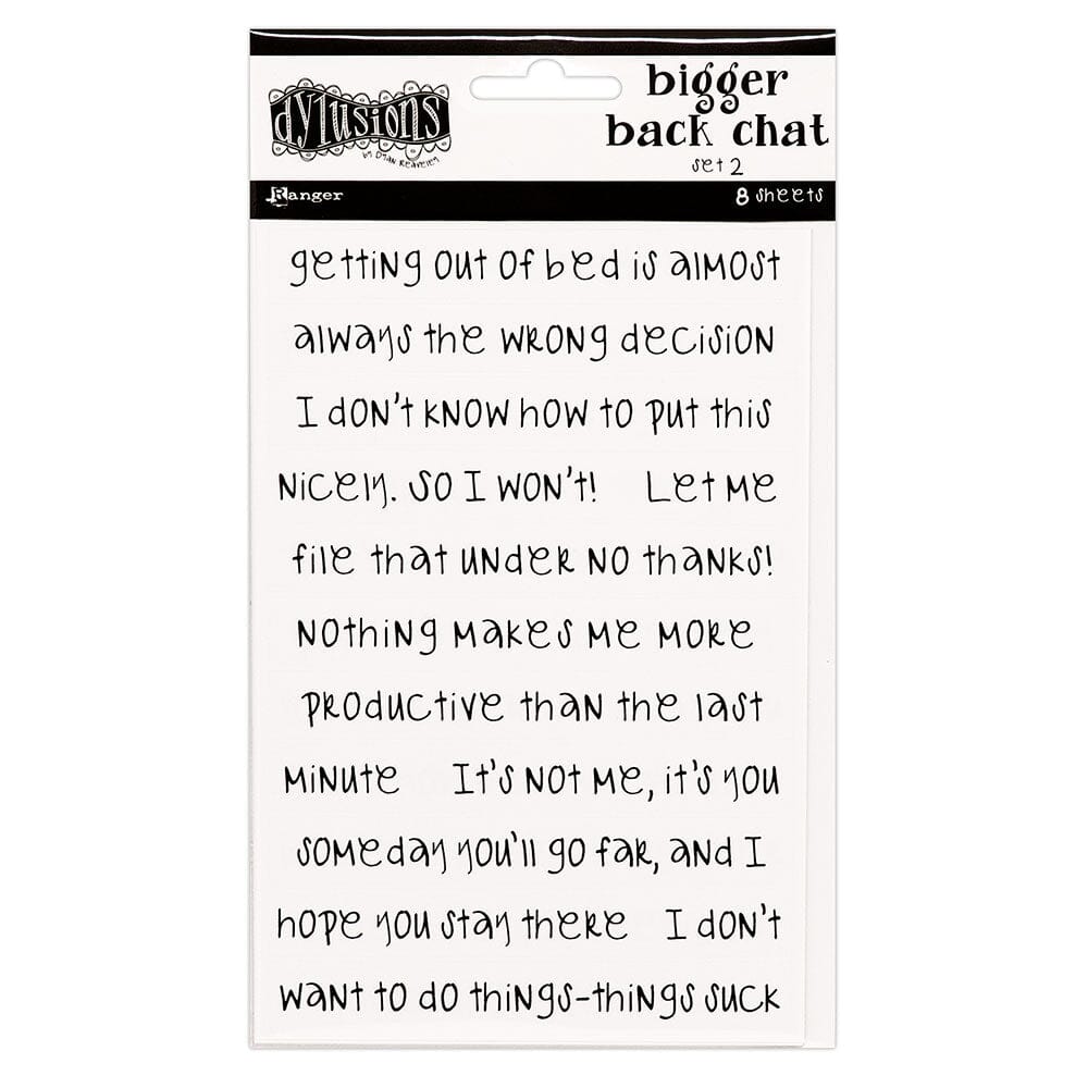 Dylusions Bigger Back Chat - White 2 Tools & Accessories Dylusions 