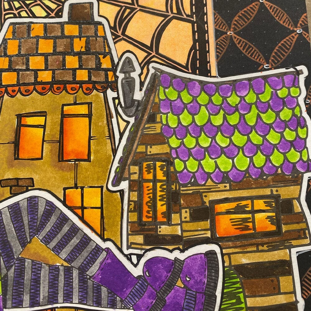 Dylusions Dycuts - Me Houses Surfaces Dylusions 