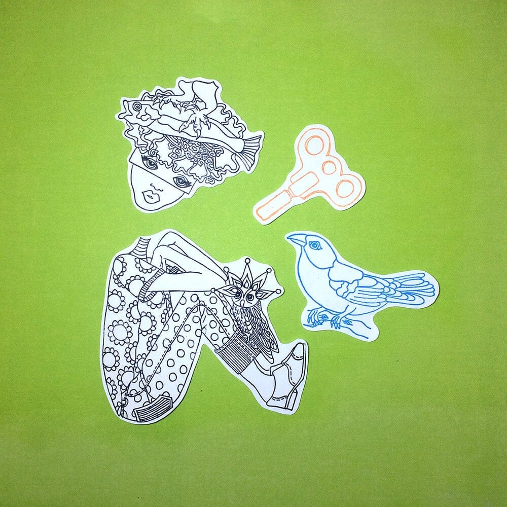 Dylusions Cling Mount Stamps Clockwork Stamps Dylusions 