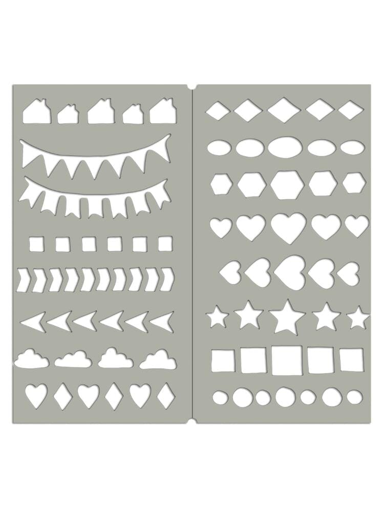 Dylusions Dyalog Stencil - Border It Again Stencil Dylusions 