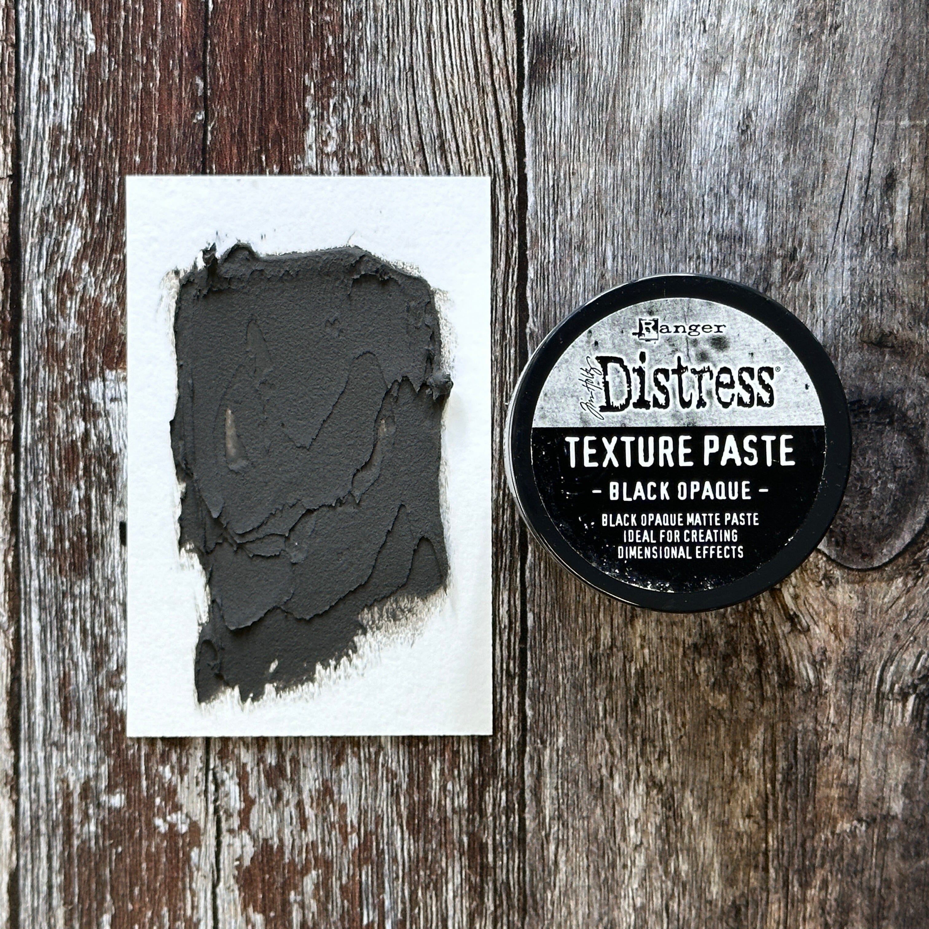 Tim Holtz Distress® Texture Paste Black Opaque Adhesives & Mediums Distress 