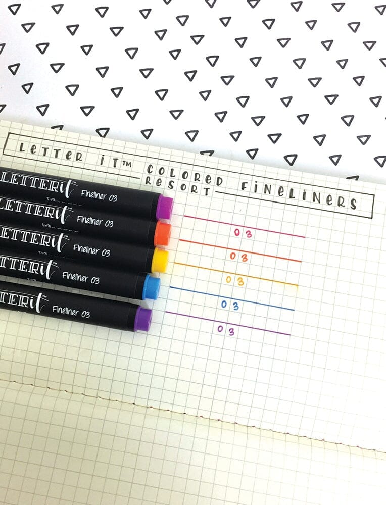 Letter It™ Fineliners - Resort Writing & Coloring Letter It 