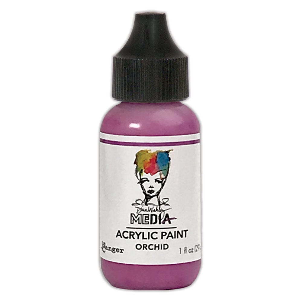 Dina Wakley MEdia Acrylic Paint Orchid, 1oz Paint Dina Wakley Media 