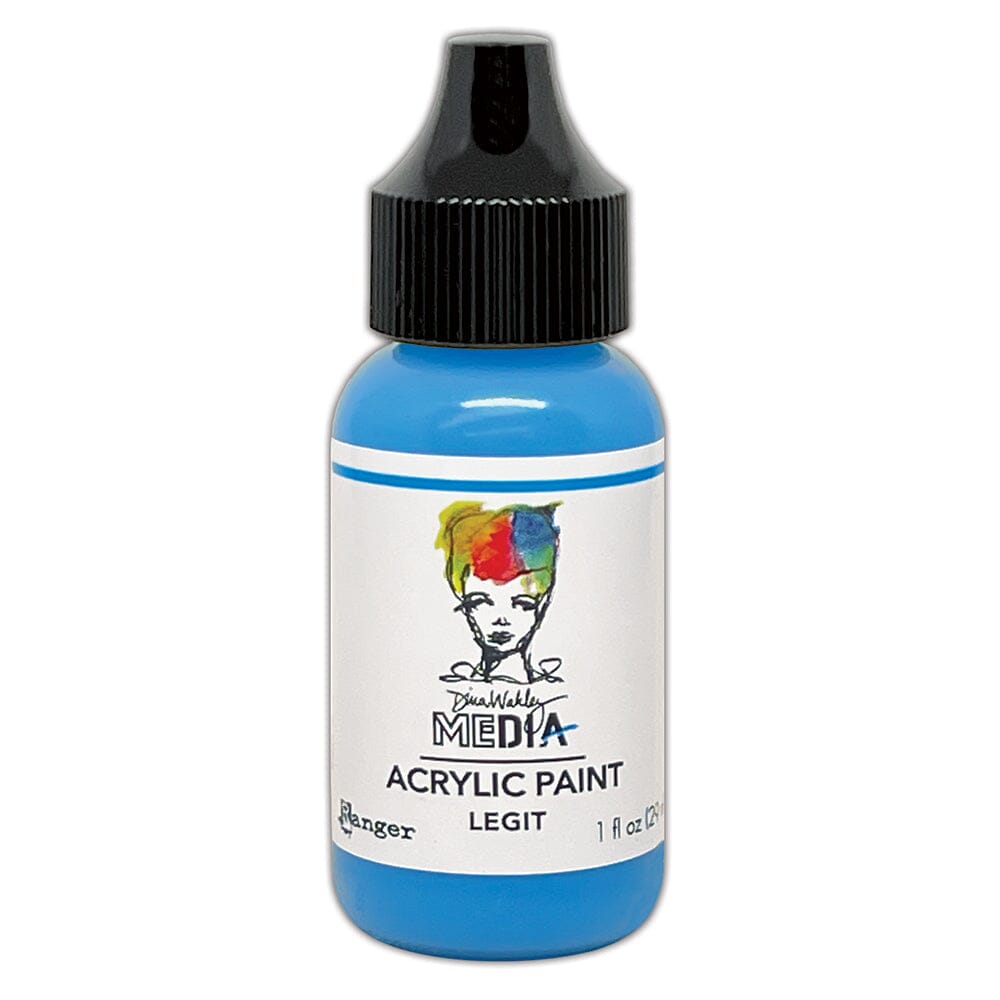 Dina Wakley MEdia Acrylic Paint Legit, 1oz Paint Dina Wakley Media 