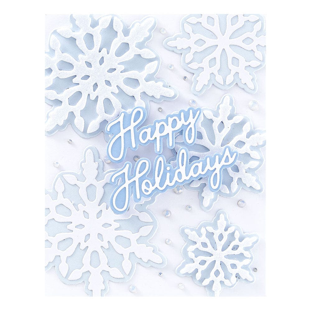 Simon Hurley create. Spellbinders Handwritten Holiday Sentiments Etched Dies Cutting Dies Simon Hurley 