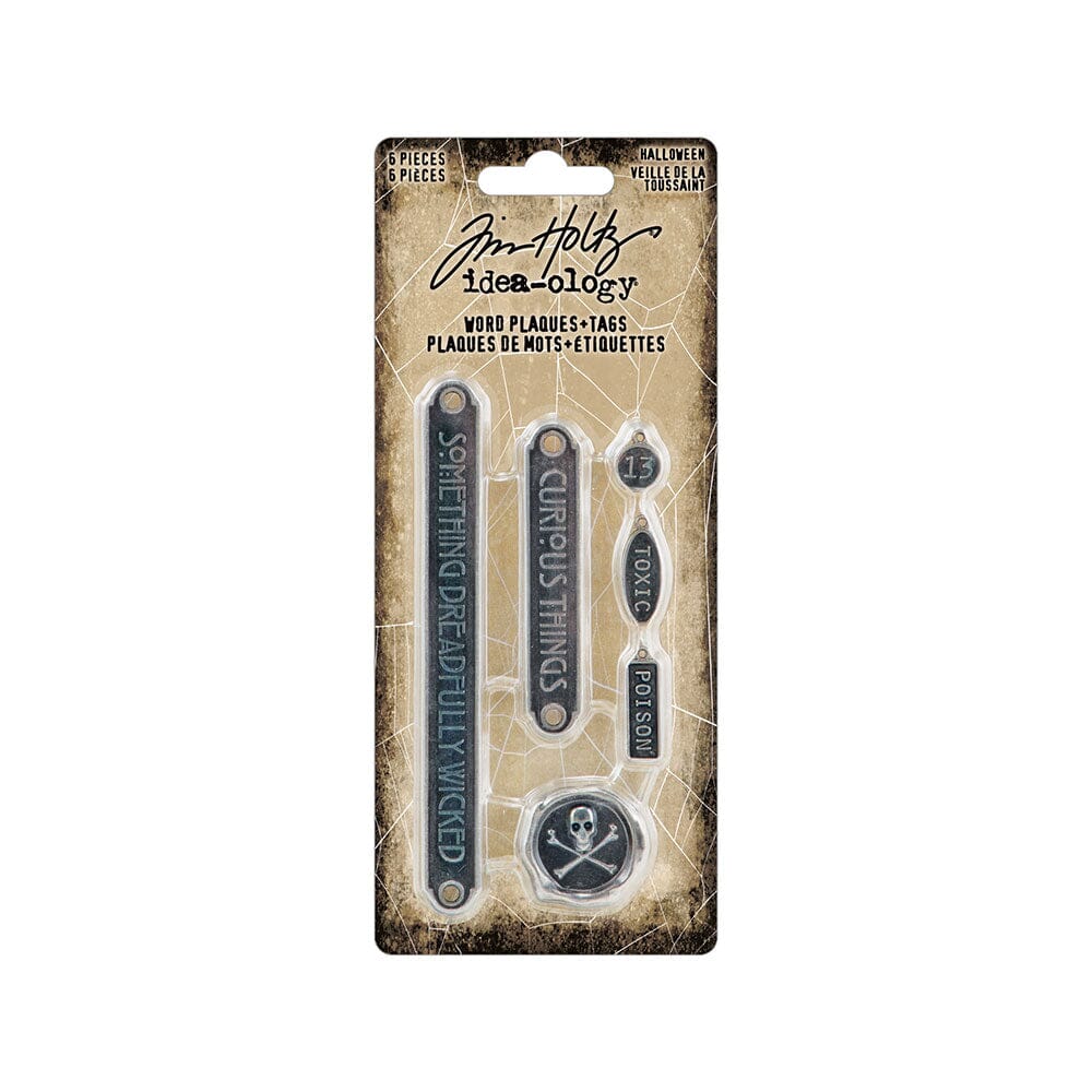 Tim Holtz Idea-ology Word Plaques + Tags Halloween Tim Holtz Other 
