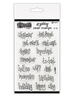 Dylusions Dyalog Clear Stamps - Whatever Dyalog Dylusions 